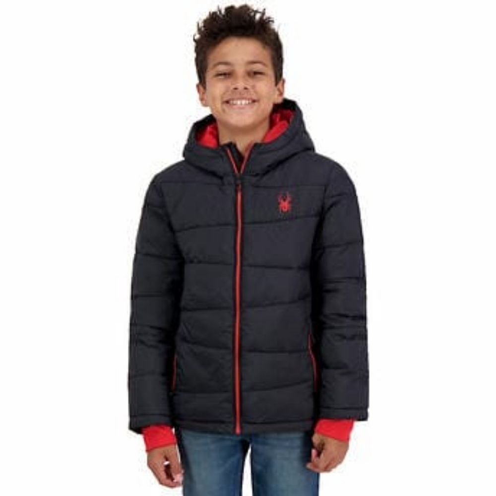 Spyder Youth Puffer Jacket, Black